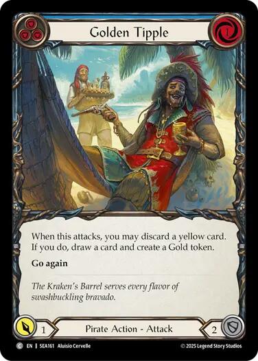 Golden Tipple (Blue) [SEA161] (High Seas)  Rainbow Foil | Total Play