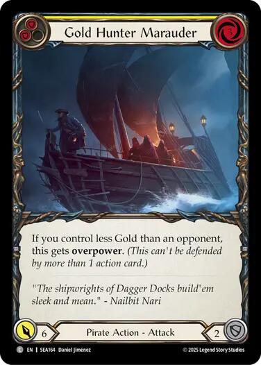 Gold Hunter Marauder [SEA164] (High Seas)  Rainbow Foil | Total Play