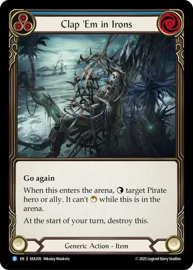 Clap 'Em in Irons [SEA209] (High Seas)  Rainbow Foil | Total Play