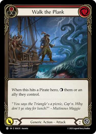 Walk the Plank (Red) [SEA235] (High Seas)  Rainbow Foil | Total Play