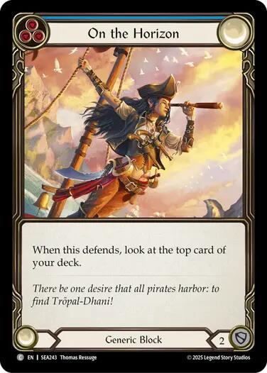 On the Horizon (Blue) [SEA243] (High Seas)  Rainbow Foil | Total Play