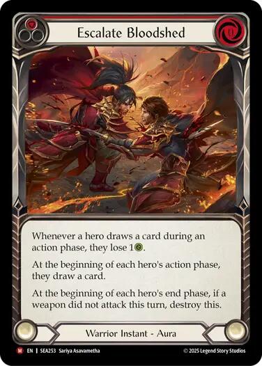 Escalate Bloodshed [SEA253] (High Seas)  Rainbow Foil | Total Play