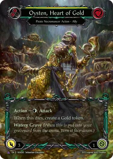 Oysten, Heart of Gold [SEA263] (High Seas)  Cold Foil | Total Play