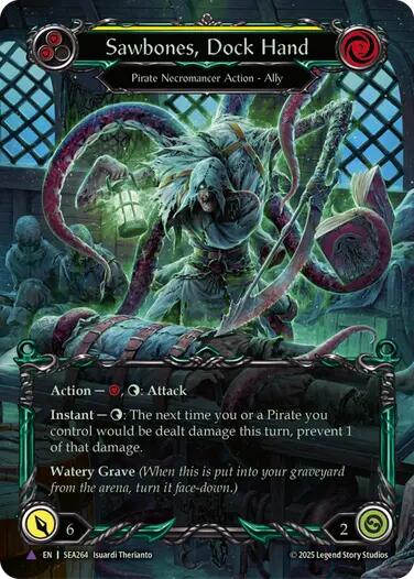 Sawbones, Dock Hand [SEA264] (High Seas)  Cold Foil | Total Play
