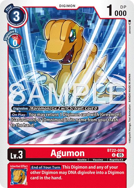 Agumon [BT22-008] [Cyber Eden] | Total Play