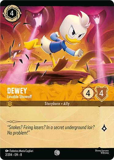 Dewey - Lovable Showoff (Cold Foil) (2/204) [Reign of Jafar] | Total Play
