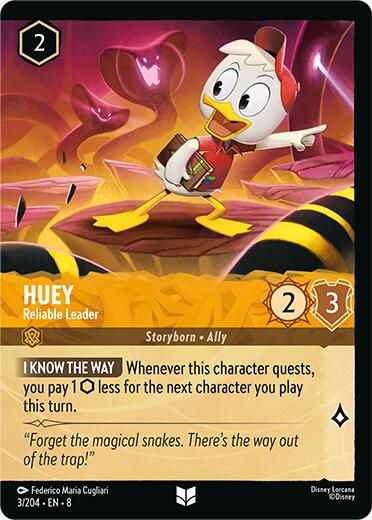 Huey - Reliable Leader (Cold Foil) (3/204) [Reign of Jafar] | Total Play