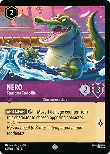 Nero - Fearsome Crocodile (Cold Foil) (65/204) [Reign of Jafar] | Total Play