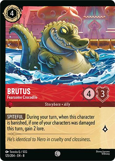 Brutus - Fearsome Crocodile (Cold Foil) (125/204) [Reign of Jafar] | Total Play