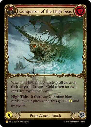 Conqueror of the High Seas (Treasure) [SEA130] (High Seas)  Cold Foil | Total Play