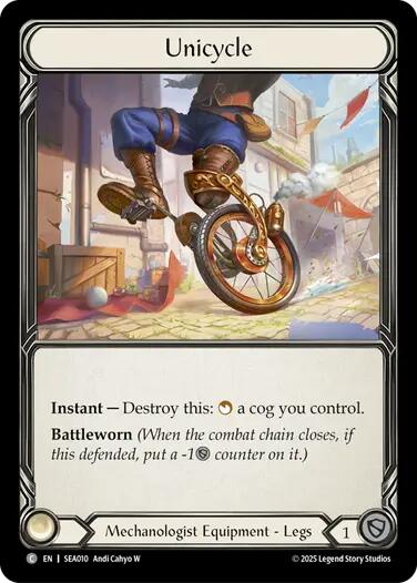Unicycle (Treasure) [SEA010] (High Seas)  Cold Foil | Total Play