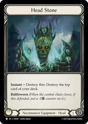 Head Stone (Treasure) [SEA081] (High Seas)  Cold Foil | Total Play