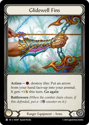 Glidewell Fins (Treasure) [SEA097] (High Seas)  Cold Foil | Total Play