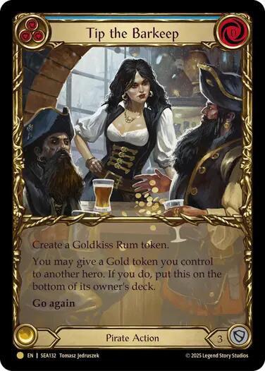 Tip the Barkeep (Treasure) [SEA132] (High Seas)  Cold Foil | Total Play