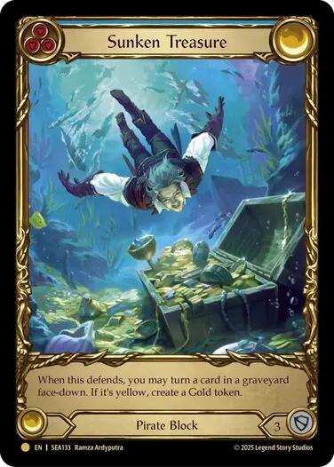 Sunken Treasure [SEA133] (High Seas)  Cold Foil | Total Play