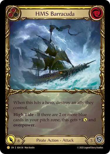 HMS Barracuda (Treasure) [SEA134] (High Seas)  Cold Foil | Total Play
