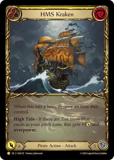 HMS Kraken (Treasure) [SEA135] (High Seas)  Cold Foil | Total Play