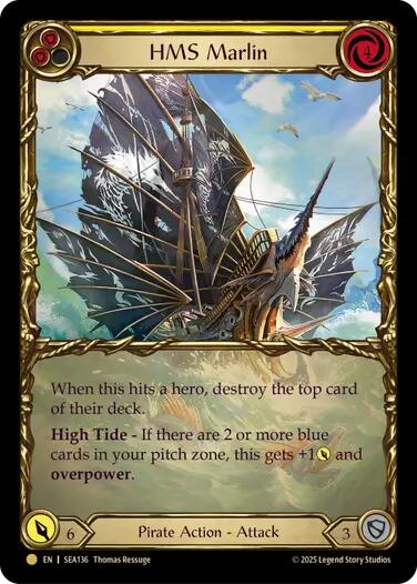 HMS Marlin (Treasure) [SEA136] (High Seas)  Cold Foil | Total Play