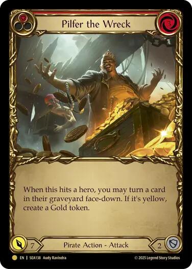 Pilfer the Wreck (Red) (Treasure) [SEA138] (High Seas)  Cold Foil | Total Play
