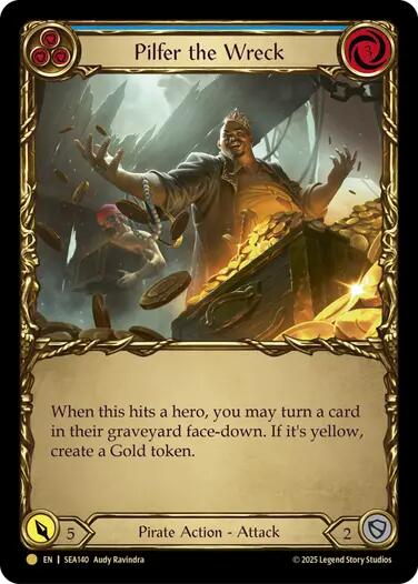 Pilfer the Wreck (Blue) (Treasure) [SEA140] (High Seas)  Cold Foil | Total Play