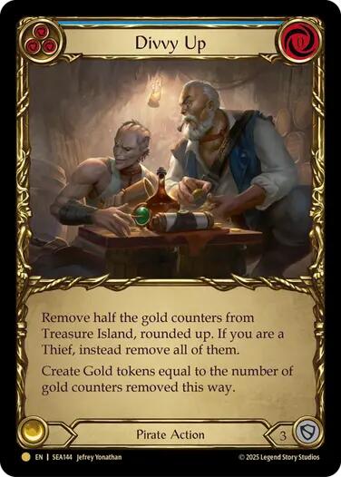 Divvy Up (Treasure) [SEA144] (High Seas)  Cold Foil | Total Play