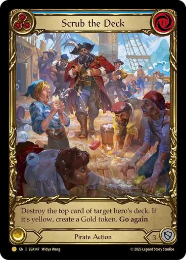 Scrub the Deck (Treasure) [SEA147] (High Seas)  Cold Foil | Total Play
