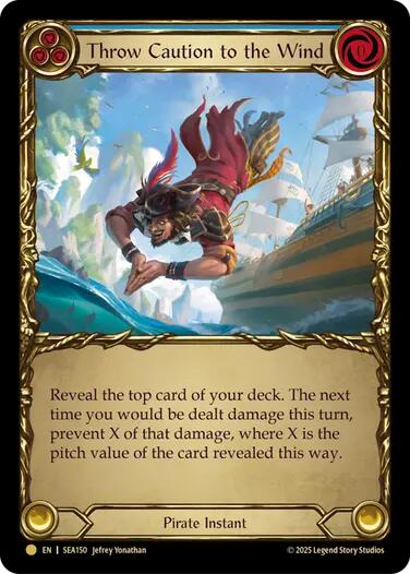 Throw Caution to the Wind (Treasure) [SEA150] (High Seas)  Cold Foil | Total Play