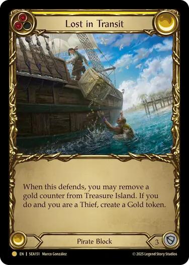 Lost in Transit (Treasure) [SEA151] (High Seas)  Cold Foil | Total Play