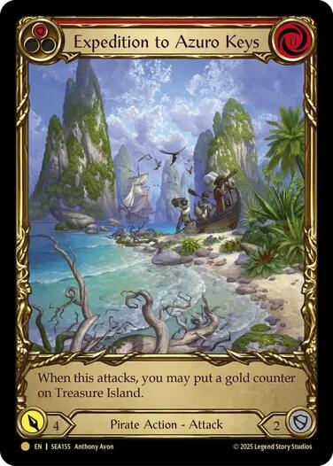 Expedition to Azuro Keys (Treasure) [SEA155] (High Seas)  Cold Foil | Total Play