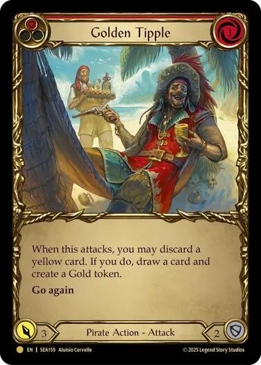Golden Tipple (Red) (Treasure) [SEA159] (High Seas)  Cold Foil | Total Play