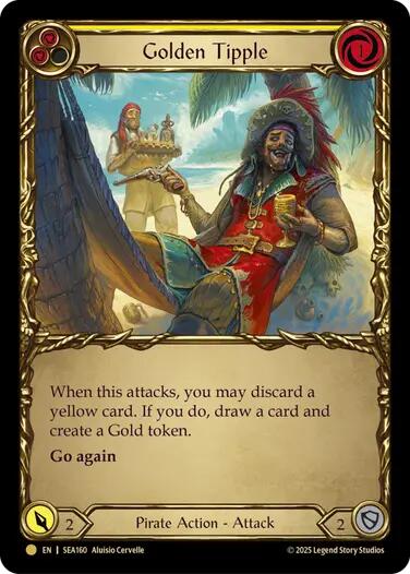 Golden Tipple (Yellow) (Treasure) [SEA160] (High Seas)  Cold Foil | Total Play