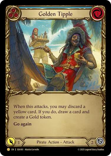 Golden Tipple (Blue) (Treasure) [SEA161] (High Seas)  Cold Foil | Total Play