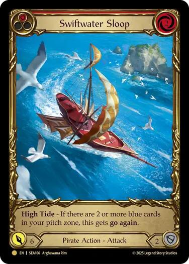 Swiftwater Sloop (Red) (Treasure) [SEA166] (High Seas)  Cold Foil | Total Play
