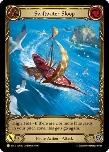 Swiftwater Sloop (Yellow) (Treasure) [SEA167] (High Seas)  Cold Foil | Total Play