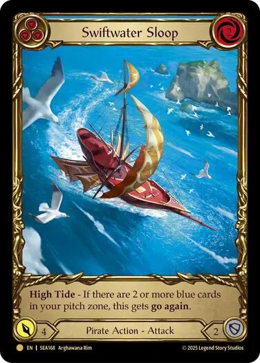 Swiftwater Sloop (Blue) (Treasure) [SEA168] (High Seas)  Cold Foil | Total Play