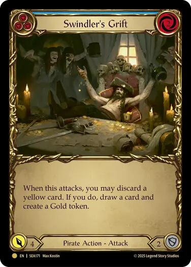 Swindler's Grift (Blue) (Treasure) [SEA171] (High Seas)  Cold Foil | Total Play