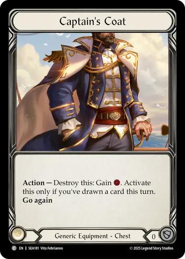 Captain's Coat (Treasure) [SEA181] (High Seas)  Cold Foil | Total Play