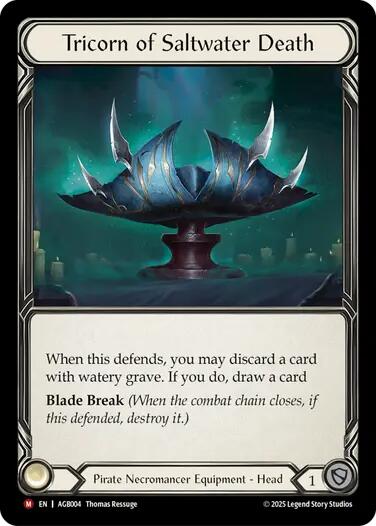 Tricorn of Saltwater Death [AGB004] (Armory Deck: Gravy Bones)  Rainbow Foil | Total Play
