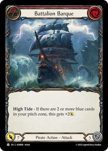 Battalion Barque (Red) [AGB008] (Armory Deck: Gravy Bones) | Total Play