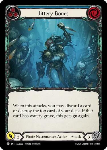 Jittery Bones (Blue) [AGB022] (Armory Deck: Gravy Bones) | Total Play