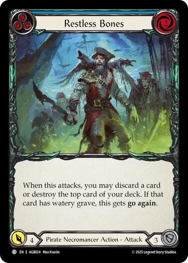 Restless Bones (Blue) [AGB024] (Armory Deck: Gravy Bones) | Total Play
