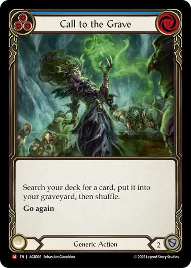 Call to Grave [AGB026] (Armory Deck: Gravy Bones) | Total Play
