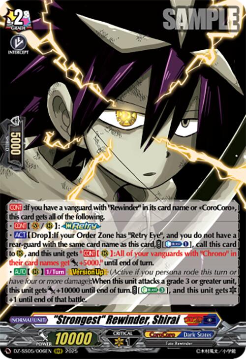"Strongest" Rewinder, Shirai (DZ-SS05/006EN) [CoroCoro Start Deck Pack] | Total Play