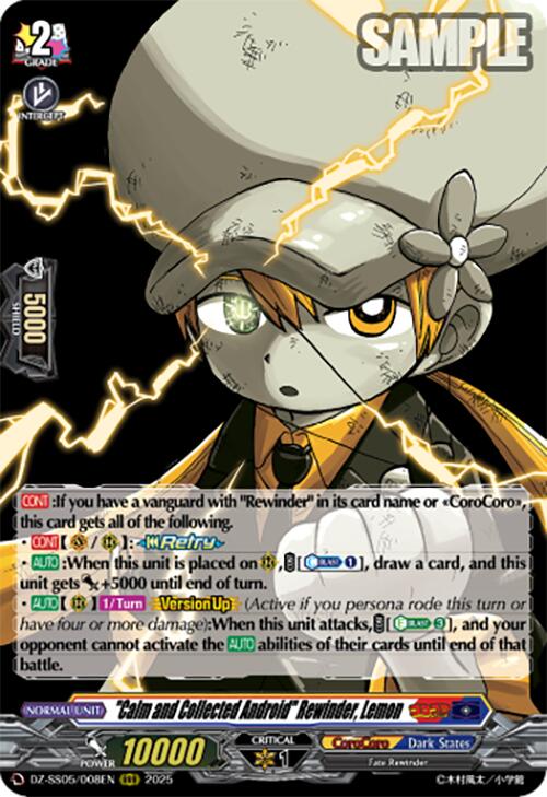 "Calm and Collected Android" Rewinder, Lemon (DZ-SS05/008EN) [CoroCoro Start Deck Pack] | Total Play