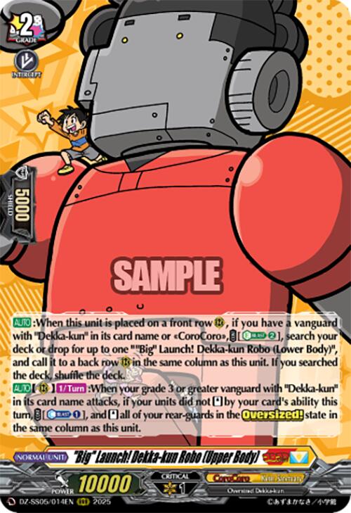 "Big" Launch! Dekka-kun Robo (Upper Body) (DZ-SS05/014EN) [CoroCoro Start Deck Pack] | Total Play