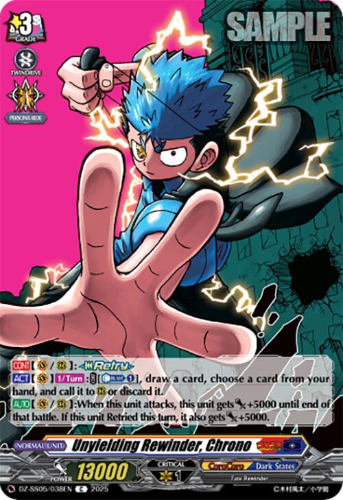Unyielding Rewinder, Chrono (DZ-SS05/038EN) [CoroCoro Start Deck Pack] | Total Play