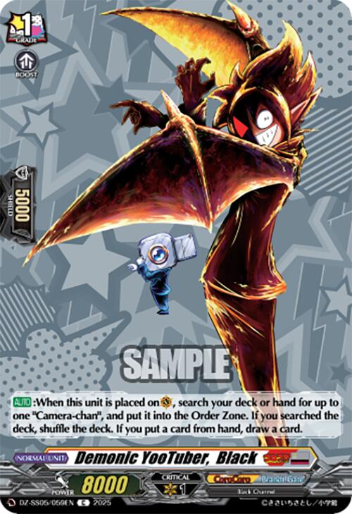 Demonic YooTuber, Black (DZ-SS05/059EN) [CoroCoro Start Deck Pack] | Total Play