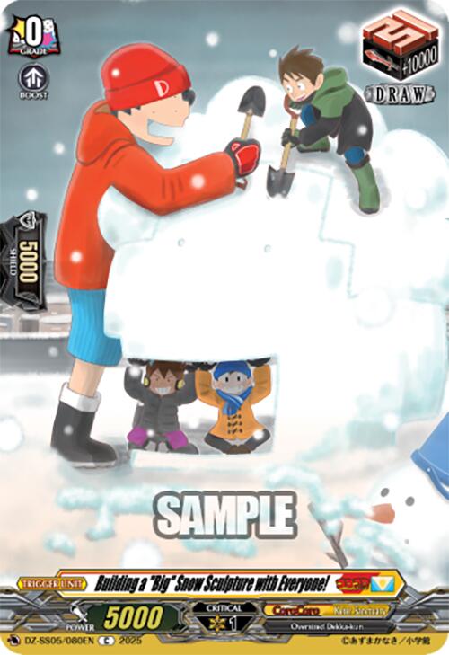 Building a "Big" Snow Sculpture with Everyone! (DZ-SS05/080EN) [CoroCoro Start Deck Pack] | Total Play