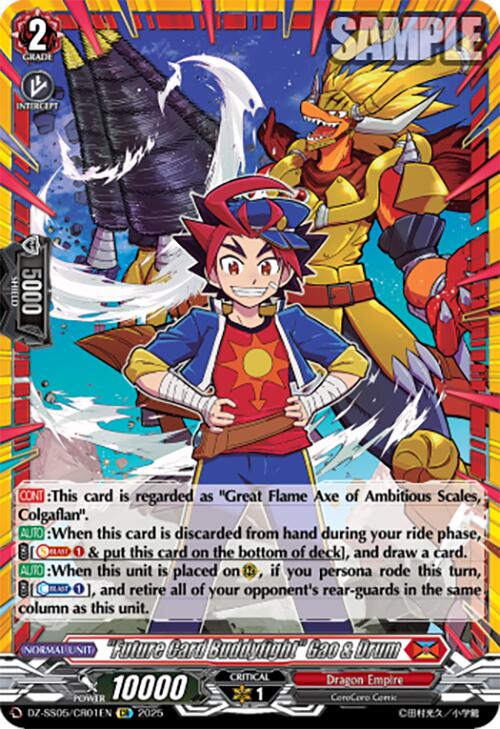 "Future Card Buddyfight" Gao & Drum (DZ-SS05/CR01EN) [CoroCoro Start Deck Pack] | Total Play