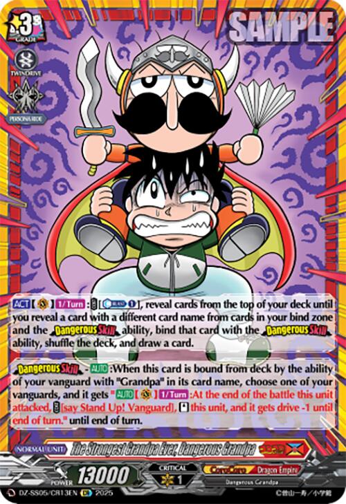 The Strongest Grandpa Ever, Dangerous Grandpa (DZ-SS05/CR13EN) [CoroCoro Start Deck Pack] | Total Play